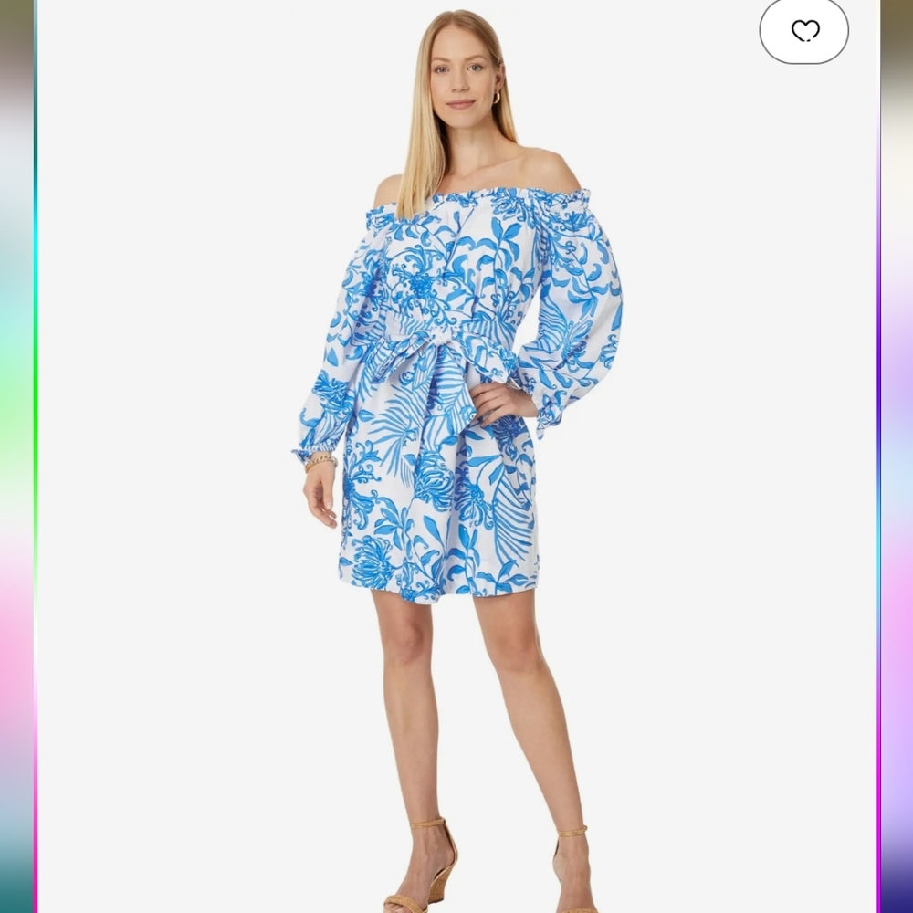 Lilly Pulitzer Jamielynn off the shoulder dress - Picture 2 of 6